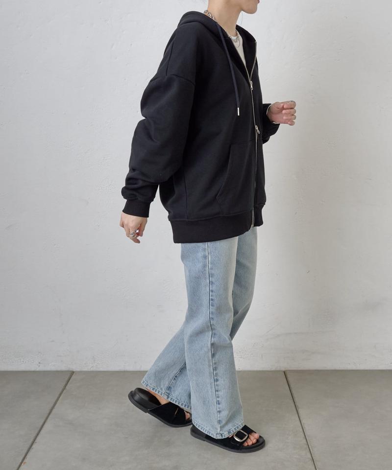 【UNISEX】ヘビーウェイトダブルジップスウェットパーカー