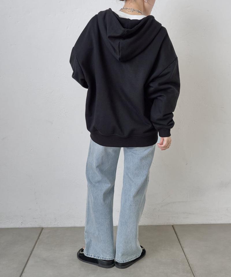 【UNISEX】ヘビーウェイトダブルジップスウェットパーカー