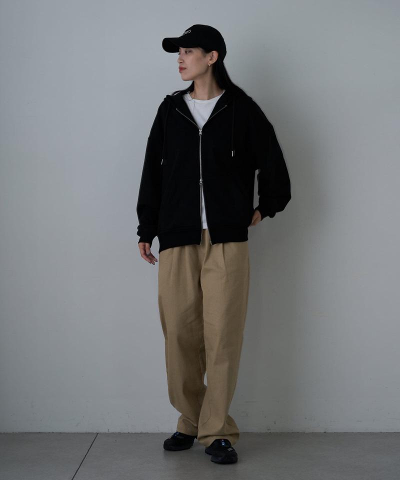 【UNISEX】ヘビーウェイトダブルジップスウェットパーカー