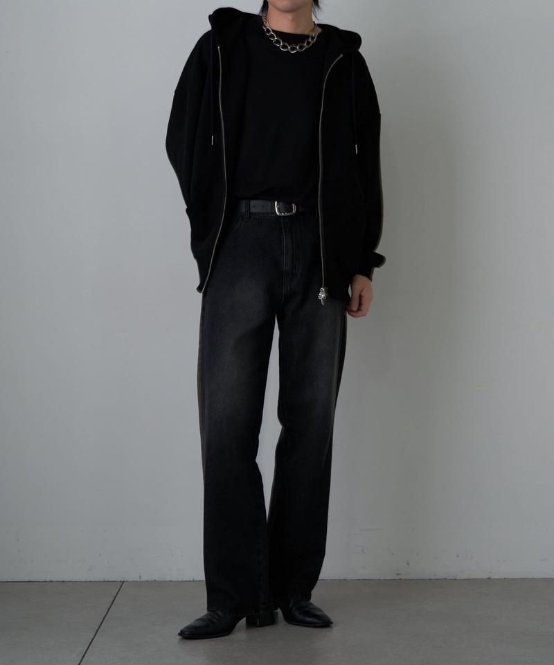 【UNISEX】ヘビーウェイトダブルジップスウェットパーカー