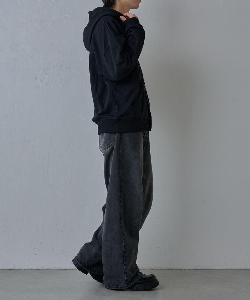 【UNISEX】ヘビーウェイトダブルジップスウェットパーカー