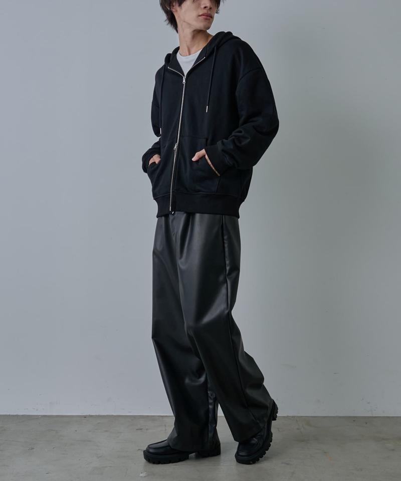 【UNISEX】ヘビーウェイトダブルジップスウェットパーカー