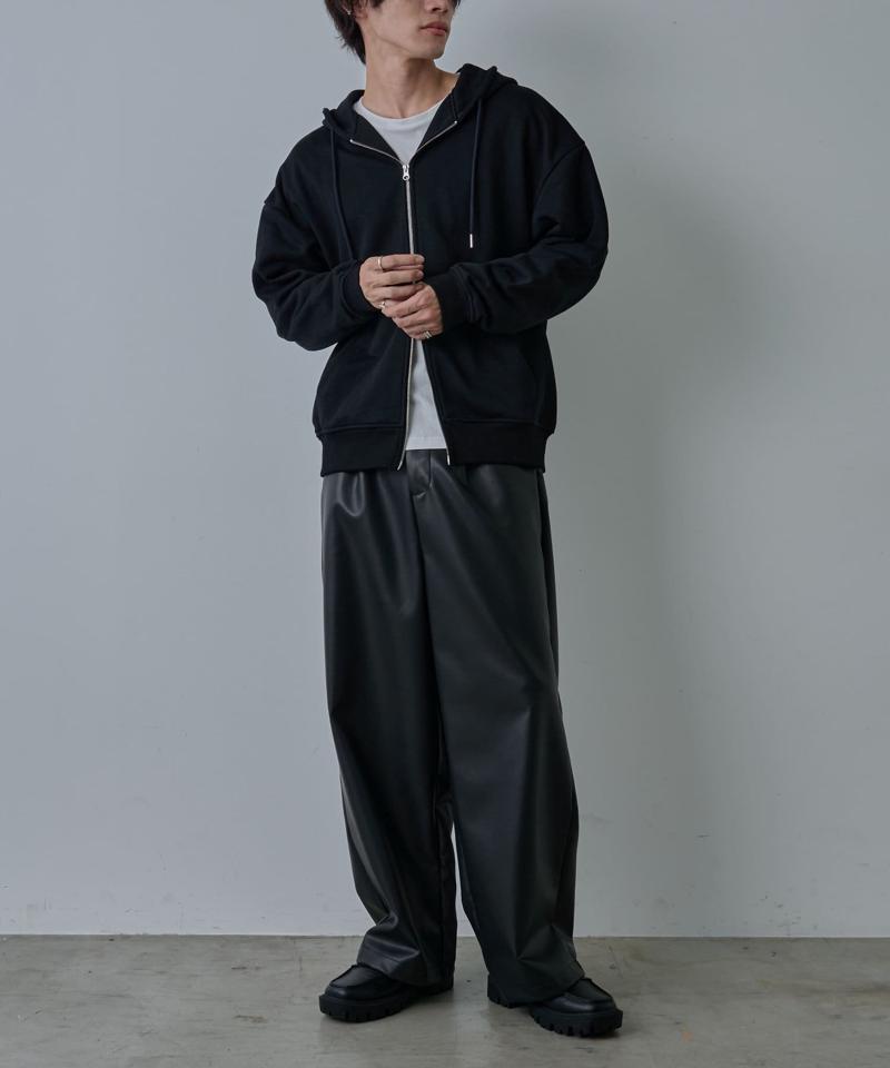 【UNISEX】ヘビーウェイトダブルジップスウェットパーカー