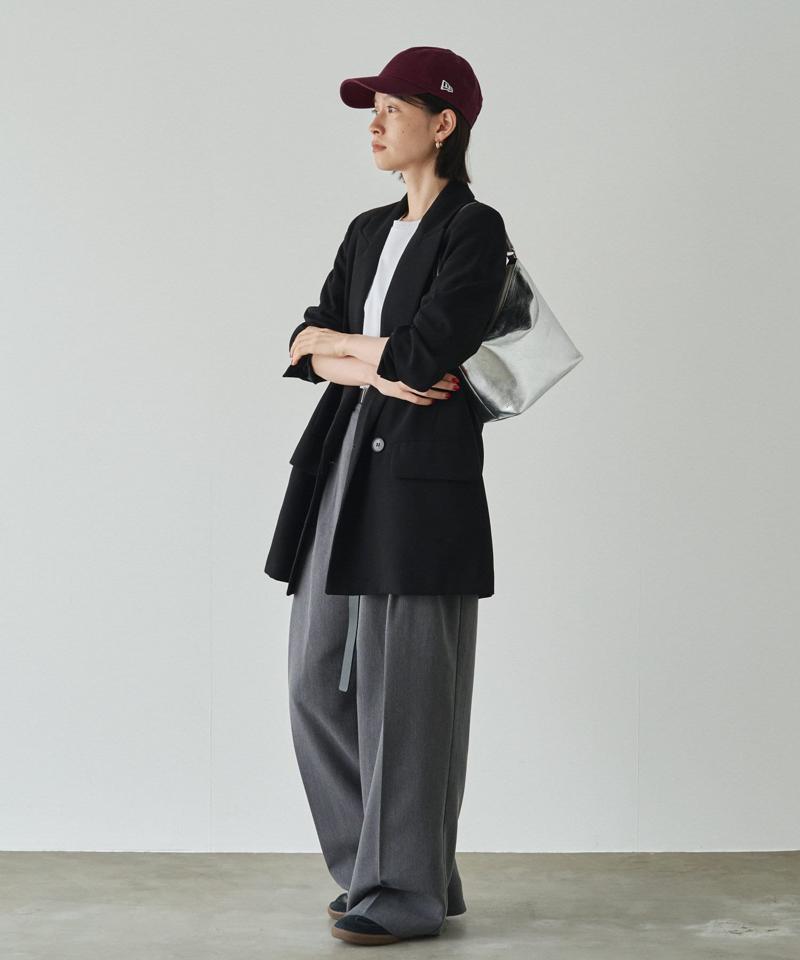 【名品】ソフトレザーシンプルショルダーバッグ［silver］