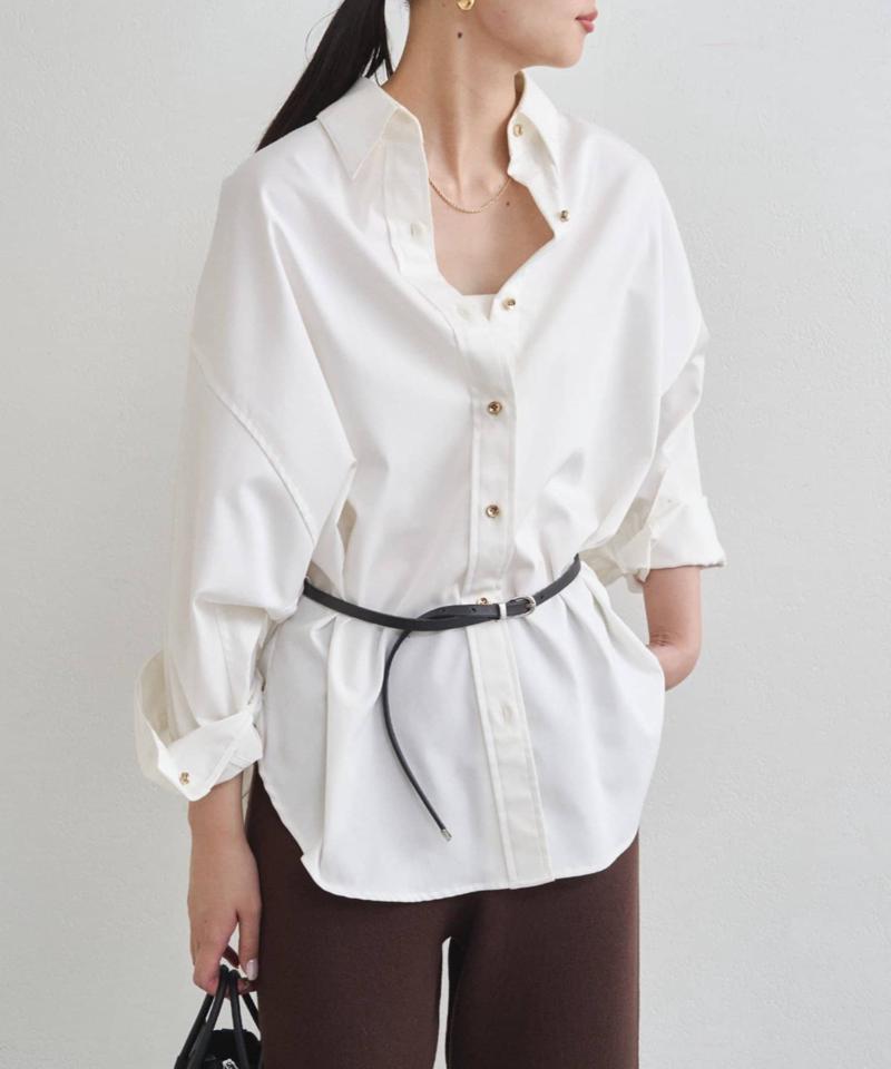 【累計販売数１万枚達成】サテンBIGシャツ