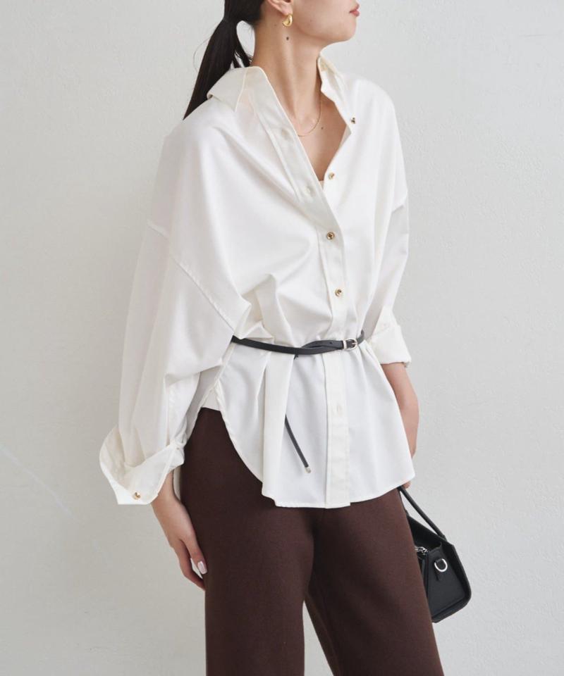 【累計販売数１万枚達成】サテンBIGシャツ