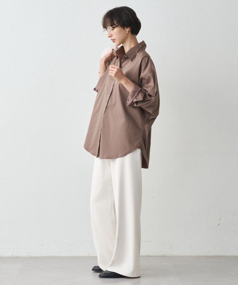 【累計販売数１万枚達成】サテンBIGシャツ