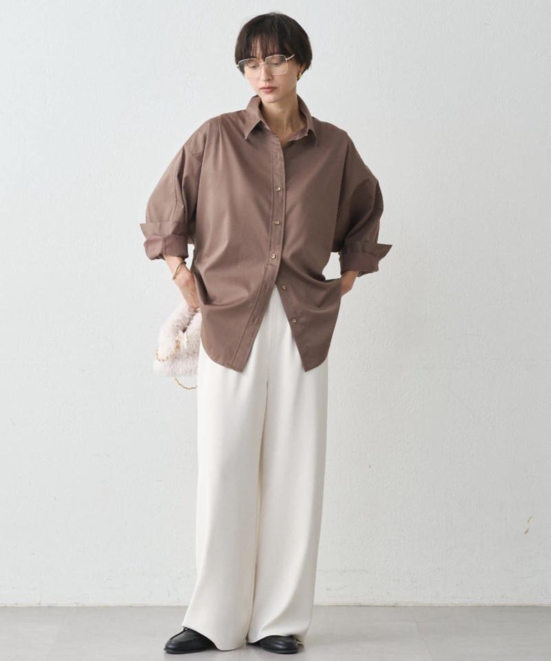 【累計販売数１万枚達成】サテンBIGシャツ