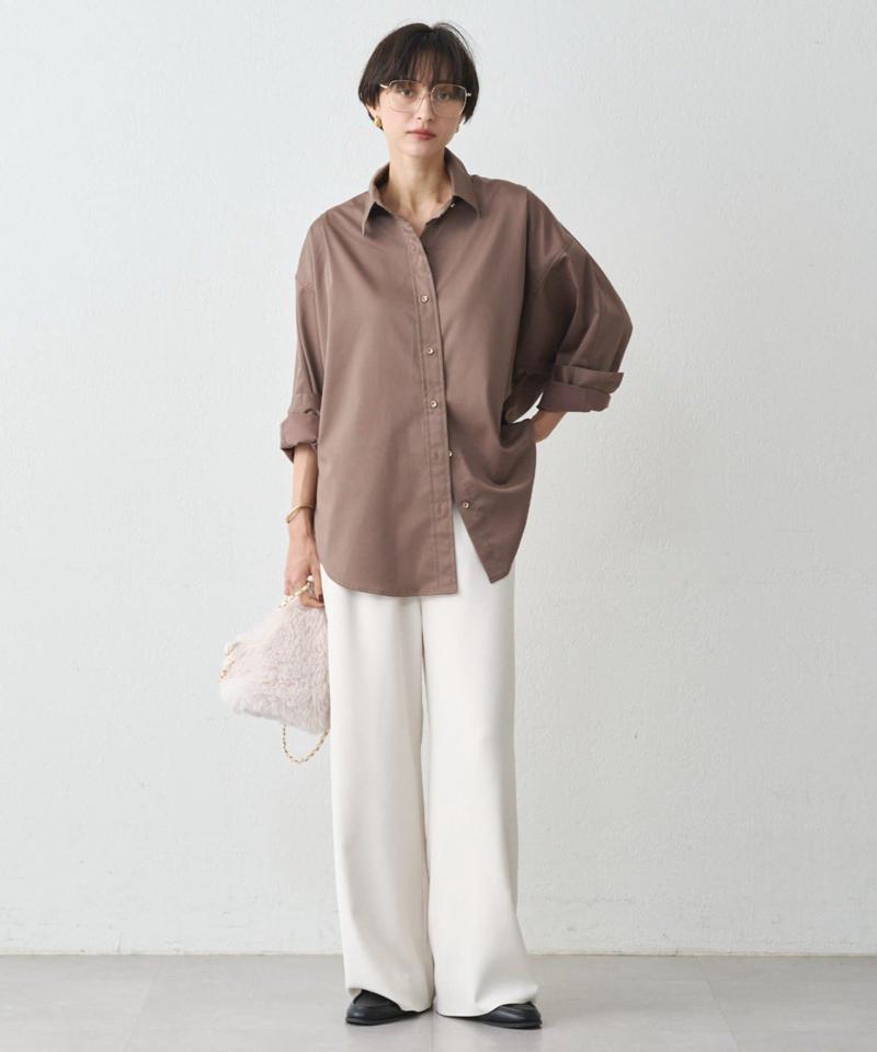 【累計販売数１万枚達成】サテンBIGシャツ