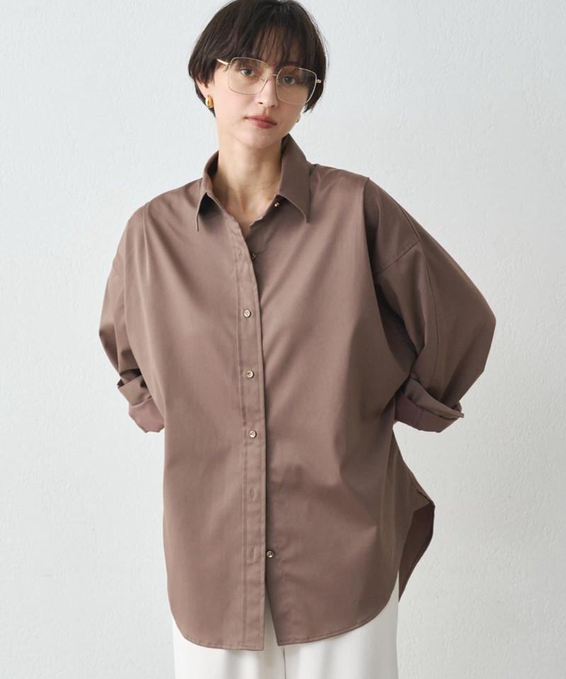 【累計販売数１万枚達成】サテンBIGシャツ