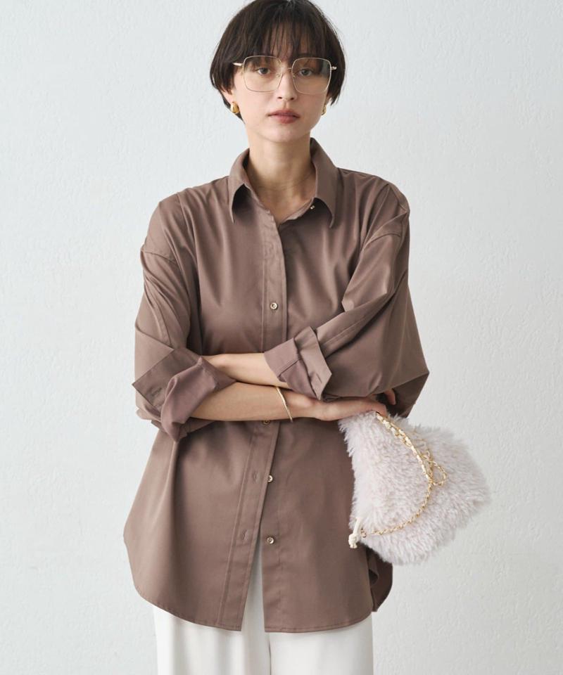 【累計販売数１万枚達成】サテンBIGシャツ