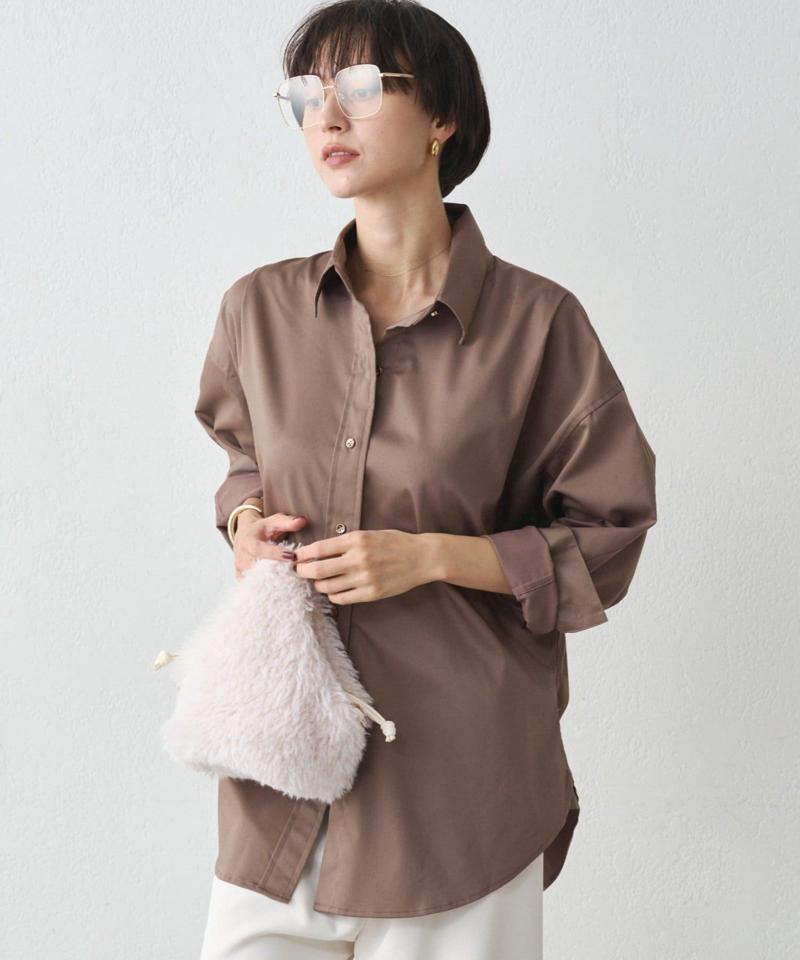 【累計販売数１万枚達成】サテンBIGシャツ