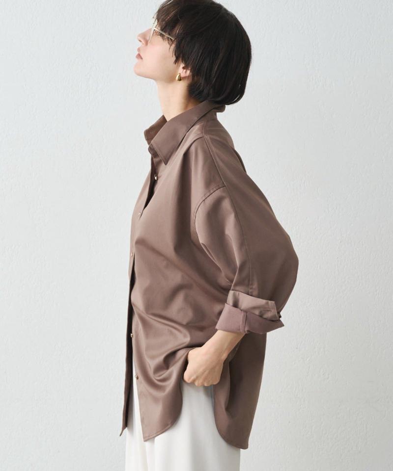 【累計販売数１万枚達成】サテンBIGシャツ