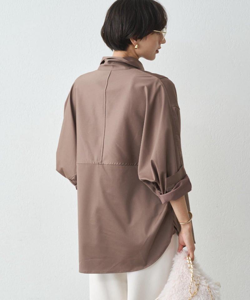 【累計販売数１万枚達成】サテンBIGシャツ