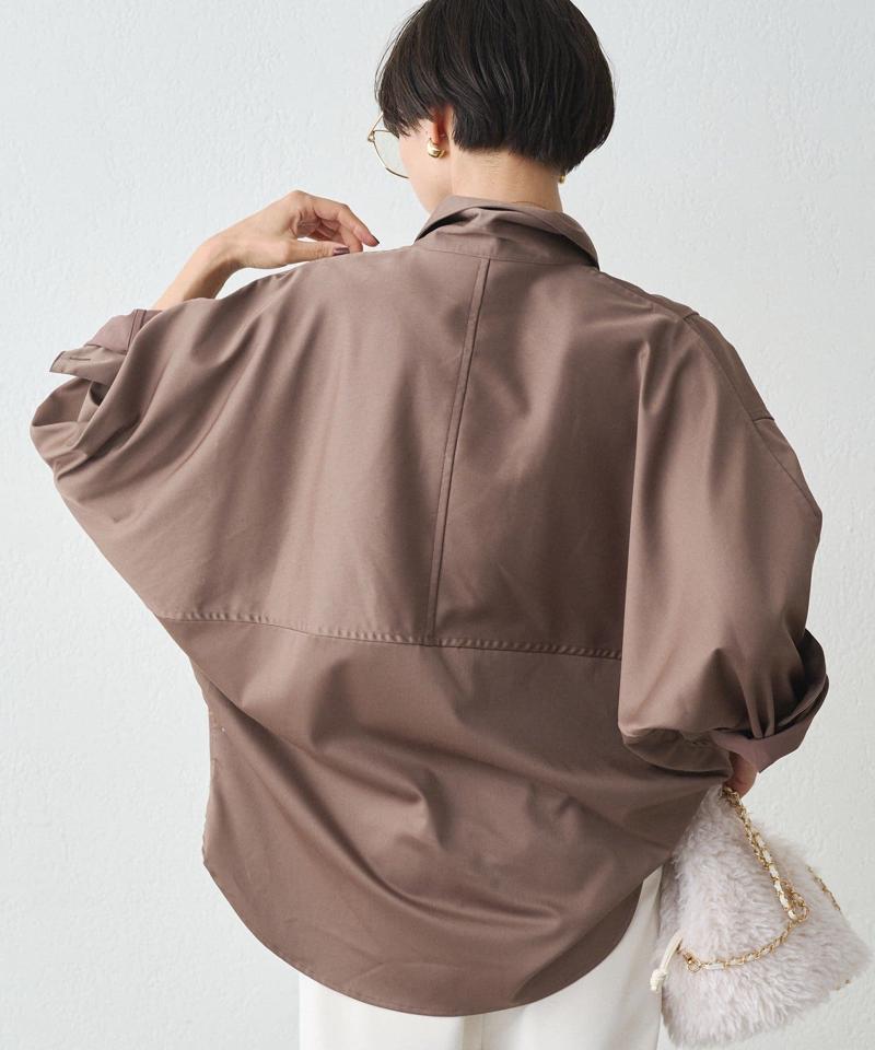 【累計販売数１万枚達成】サテンBIGシャツ