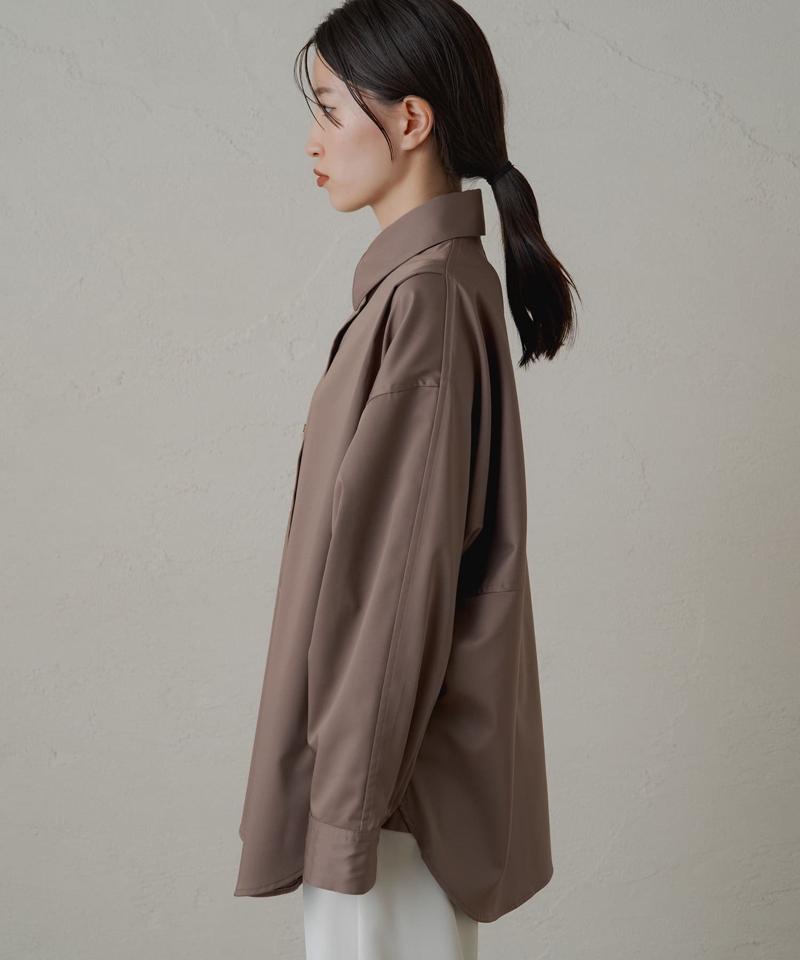 【累計販売数１万枚達成】サテンBIGシャツ