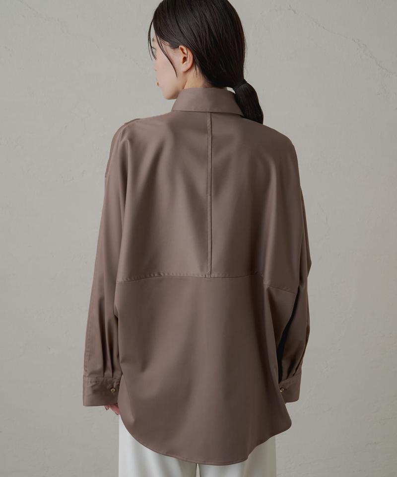 【累計販売数１万枚達成】サテンBIGシャツ