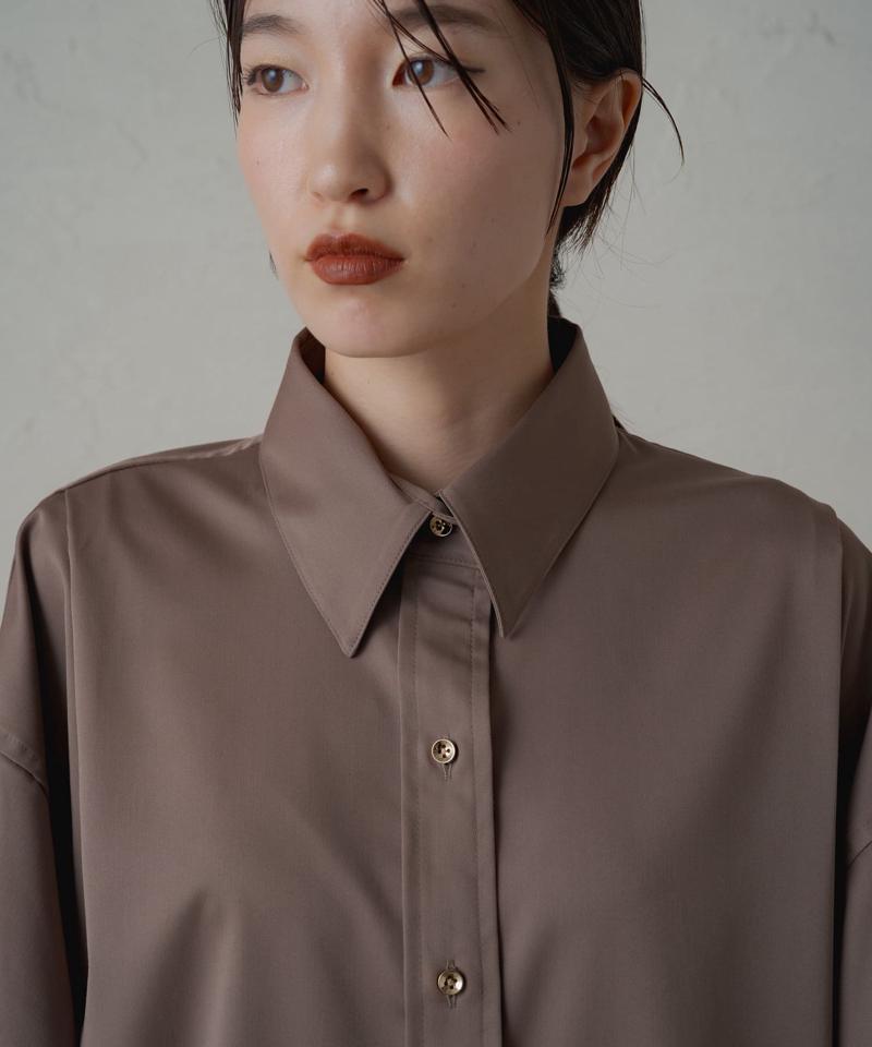 【累計販売数１万枚達成】サテンBIGシャツ