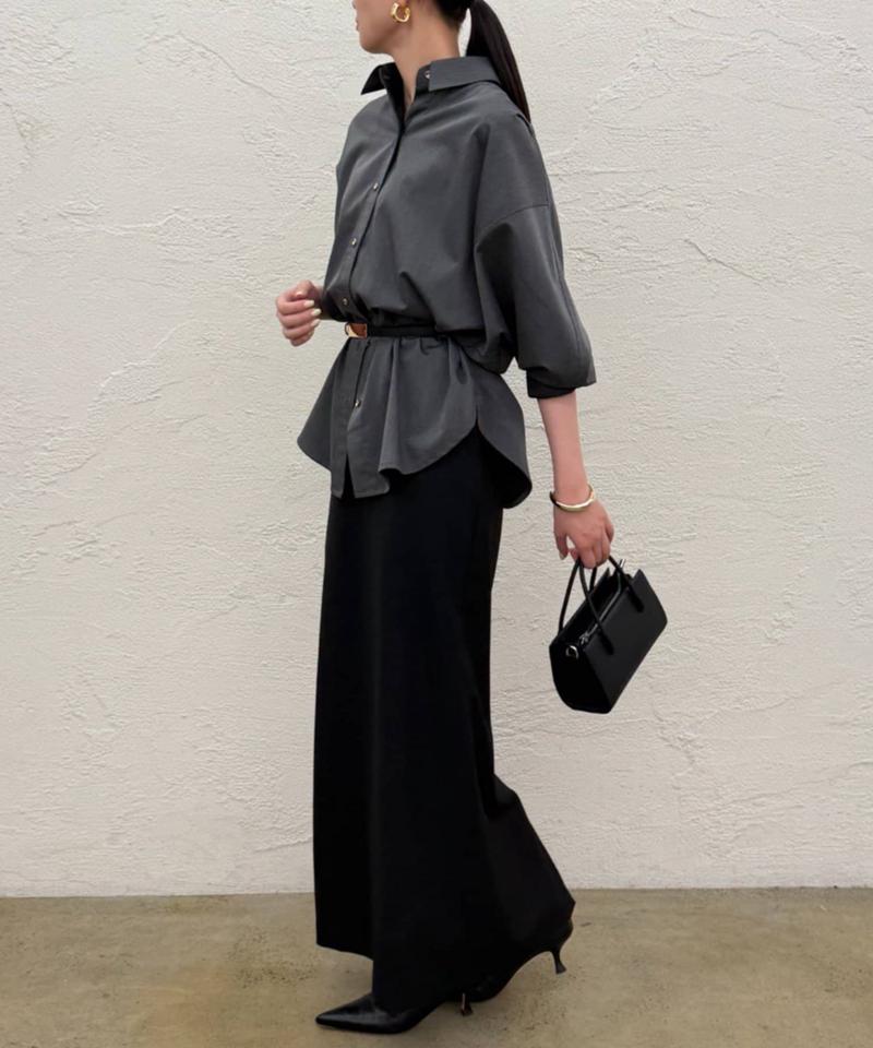 【累計販売数１万枚達成】サテンBIGシャツ