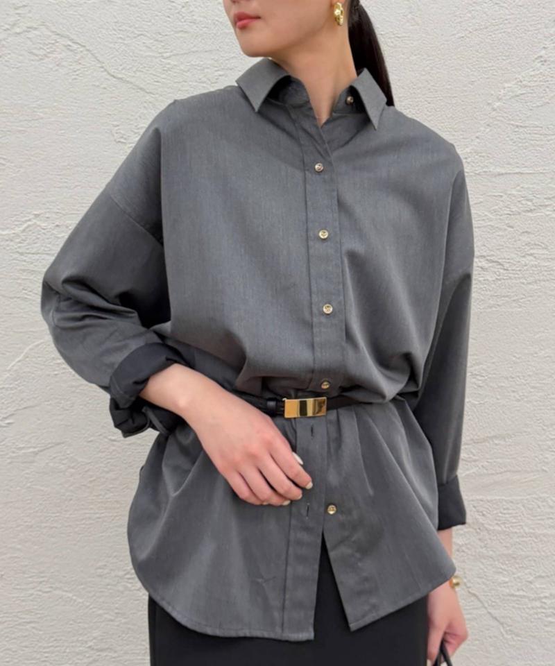 【累計販売数１万枚達成】サテンBIGシャツ