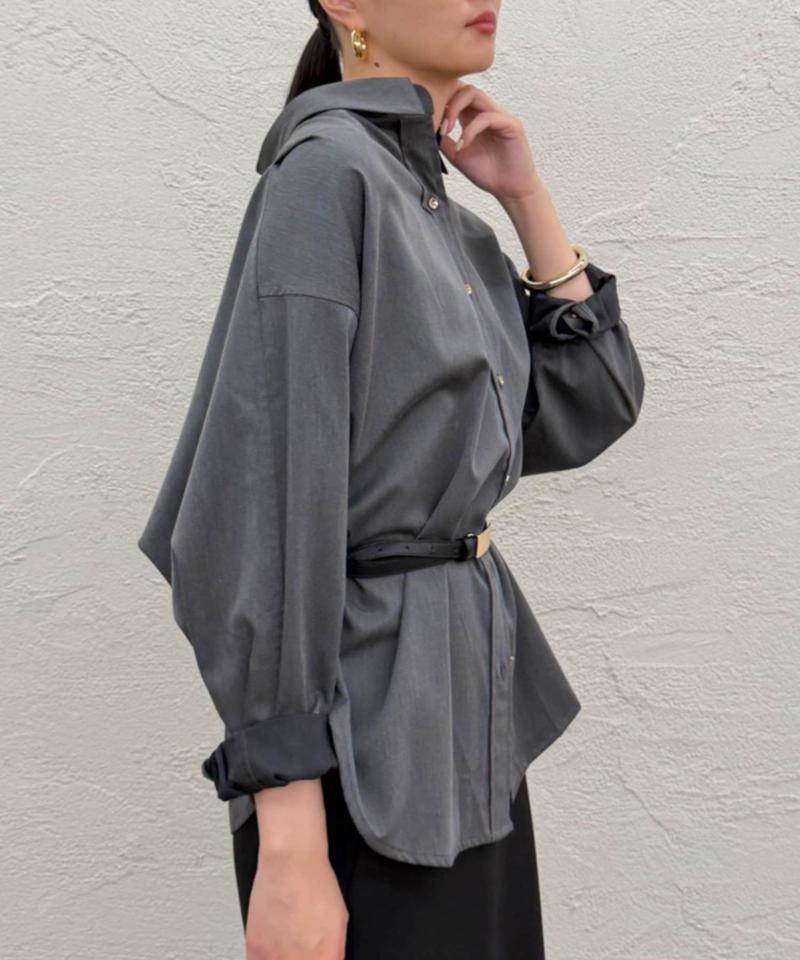 【累計販売数１万枚達成】サテンBIGシャツ