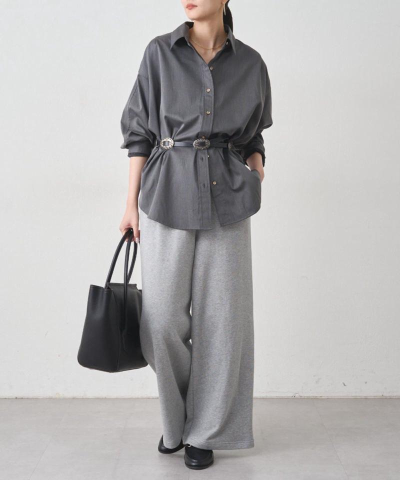 【累計販売数１万枚達成】サテンBIGシャツ