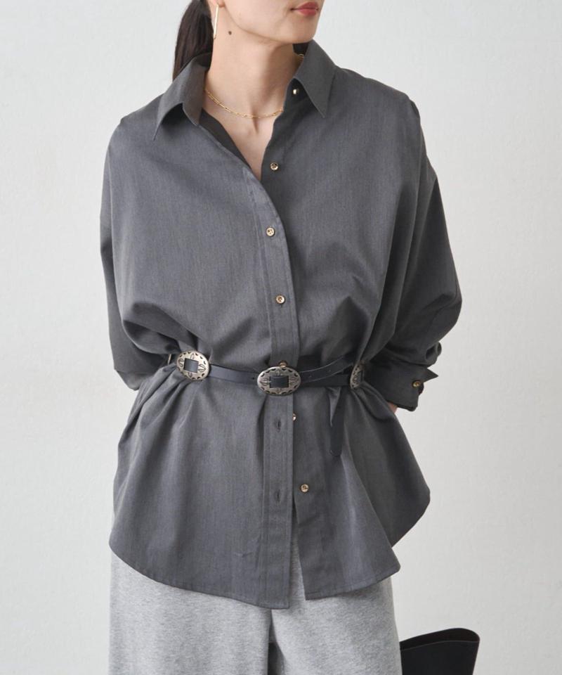 【累計販売数１万枚達成】サテンBIGシャツ