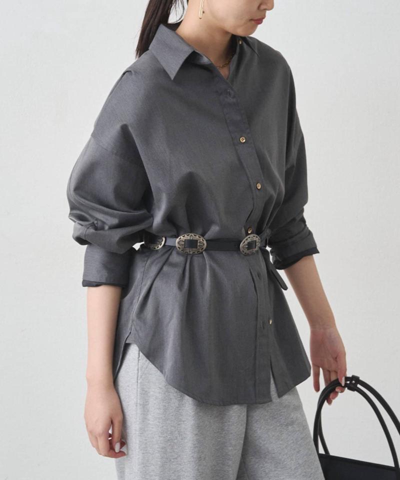 【累計販売数１万枚達成】サテンBIGシャツ