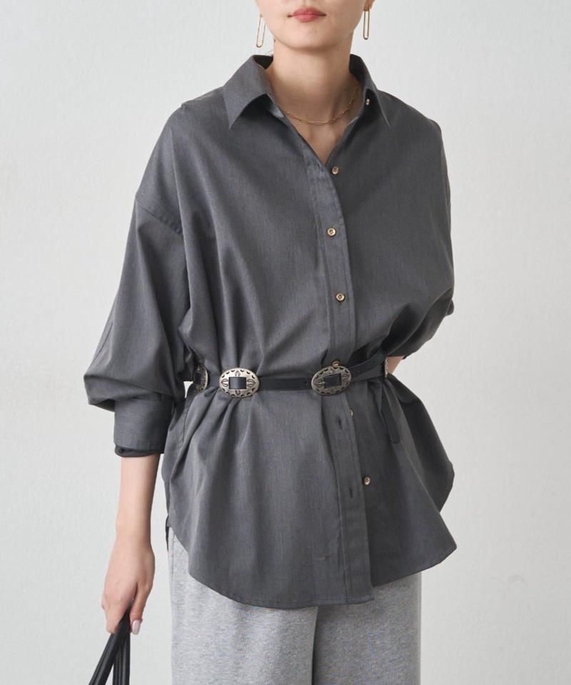 【累計販売数１万枚達成】サテンBIGシャツ