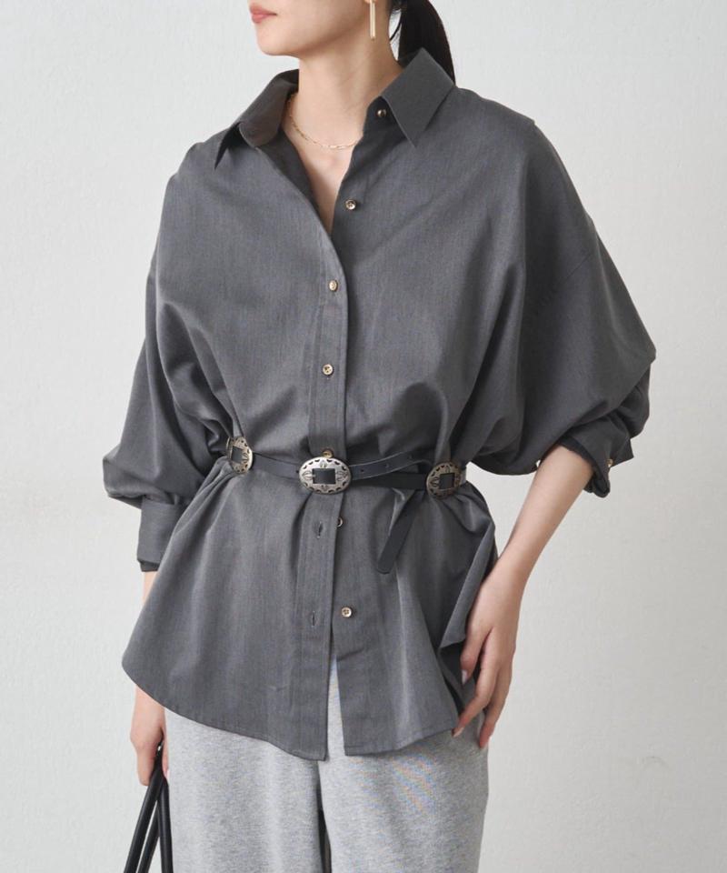 【累計販売数１万枚達成】サテンBIGシャツ