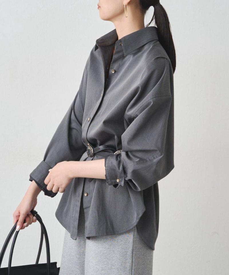 【累計販売数１万枚達成】サテンBIGシャツ