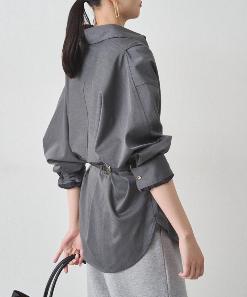 【累計販売数１万枚達成】サテンBIGシャツ