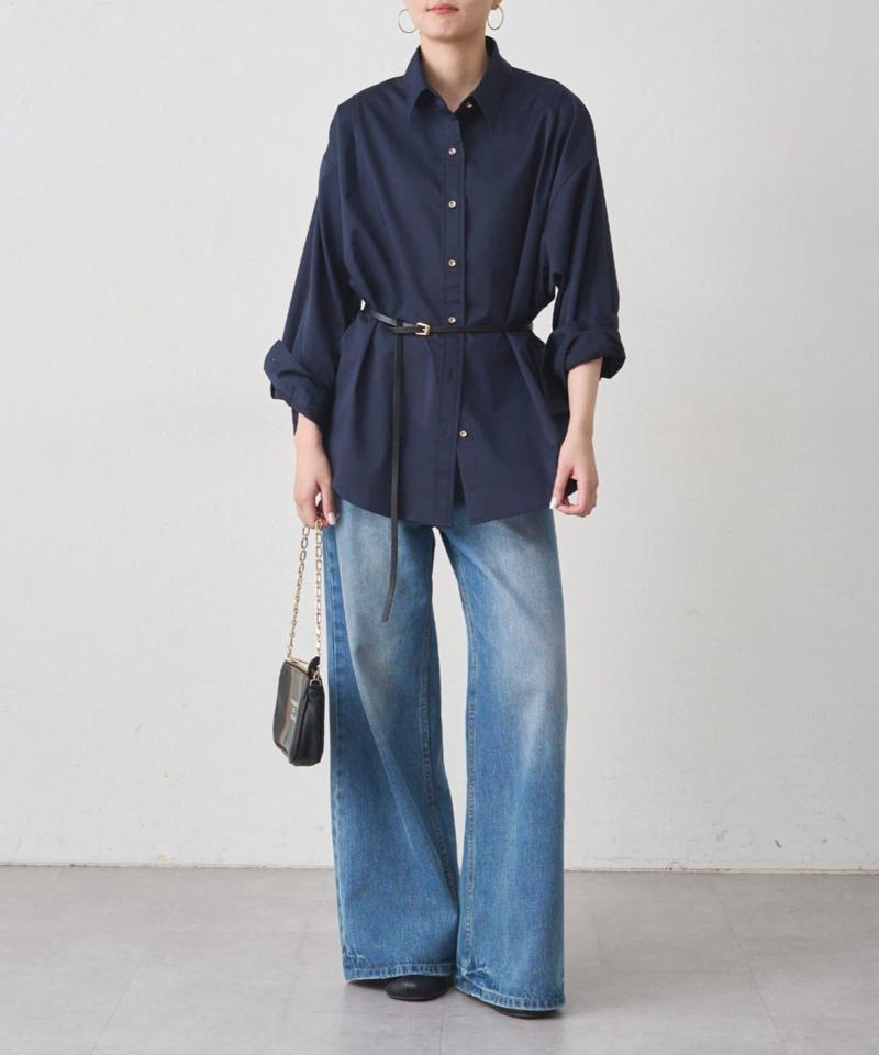 【累計販売数１万枚達成】サテンBIGシャツ