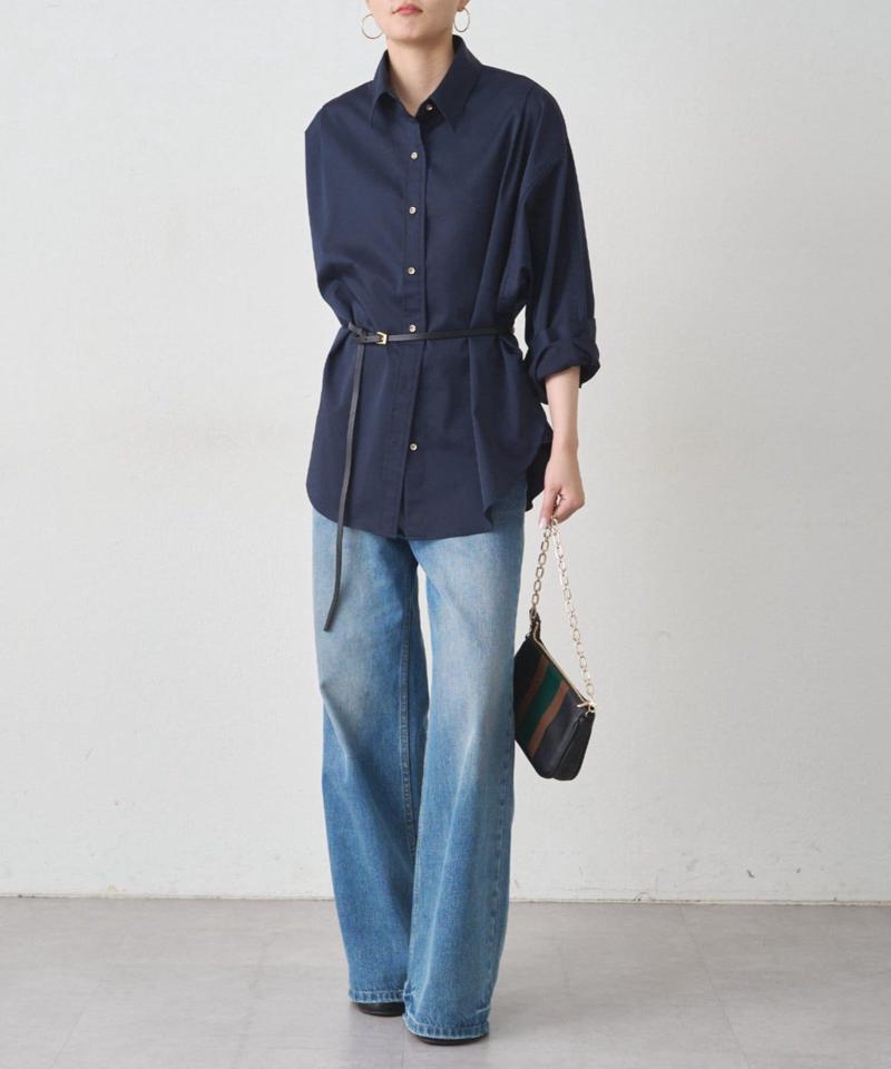 【累計販売数１万枚達成】サテンBIGシャツ