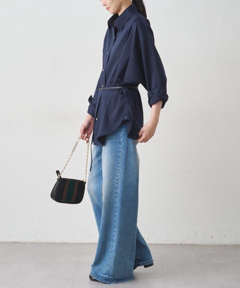 【累計販売数１万枚達成】サテンBIGシャツ