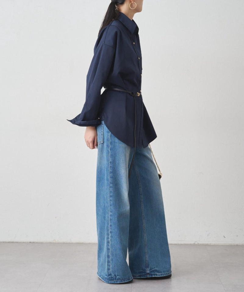 【累計販売数１万枚達成】サテンBIGシャツ