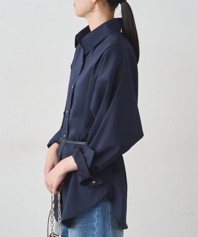 【累計販売数１万枚達成】サテンBIGシャツ