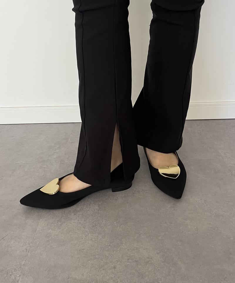 裏微起毛スーパーストレッチスリットパンツ