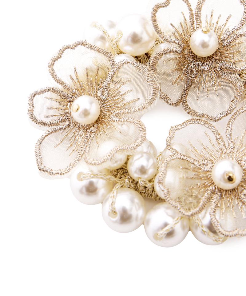 フラワーレースじゃらパールシュシュ