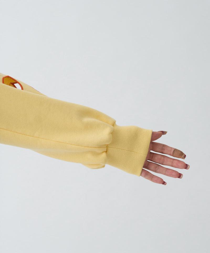 【HELLO.SANFRANCISCO】フラワーカットアウトクロップドスウェット