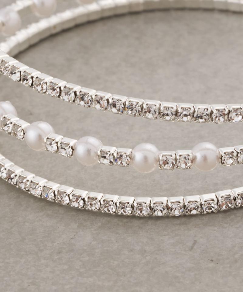 【オケージョン】パールビジューブレスレット