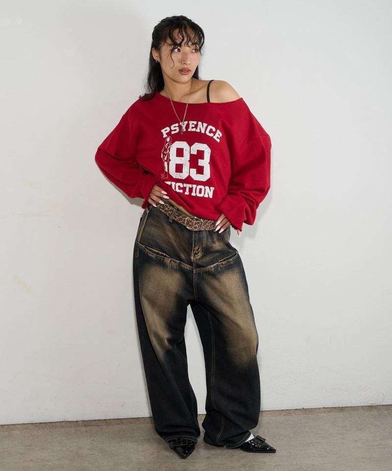 エリオットナンバリングワンショルダースウェット