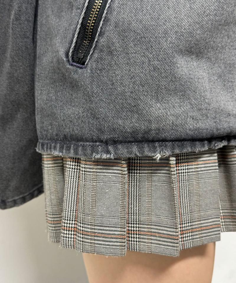 【SHIDEN/紫電】MOTOR CYCLE JACKET -13.5OZ DENIM / VINTAGE