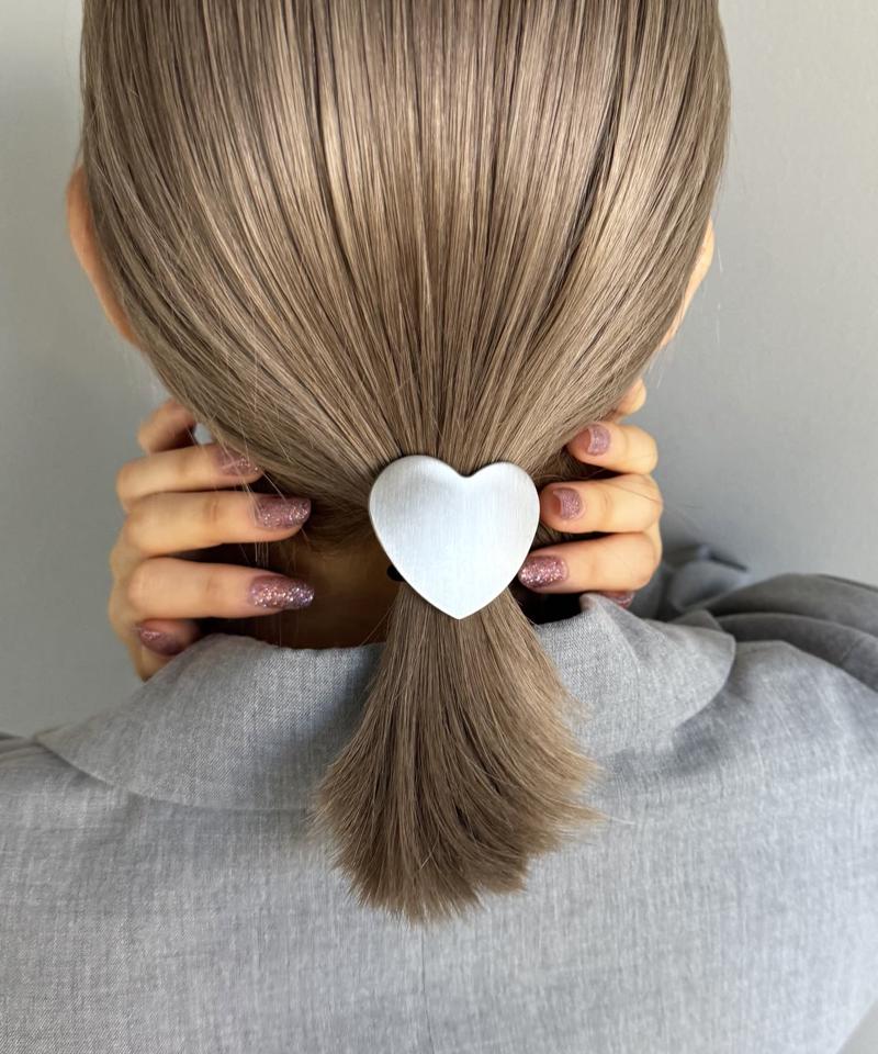 ハートメタルヘアゴム