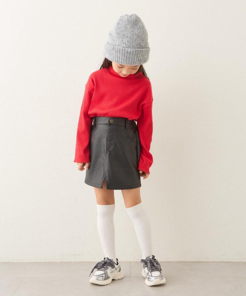 【KIDS】配色リブステッチタートル