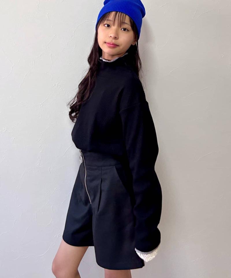 【KIDS】配色リブステッチタートル