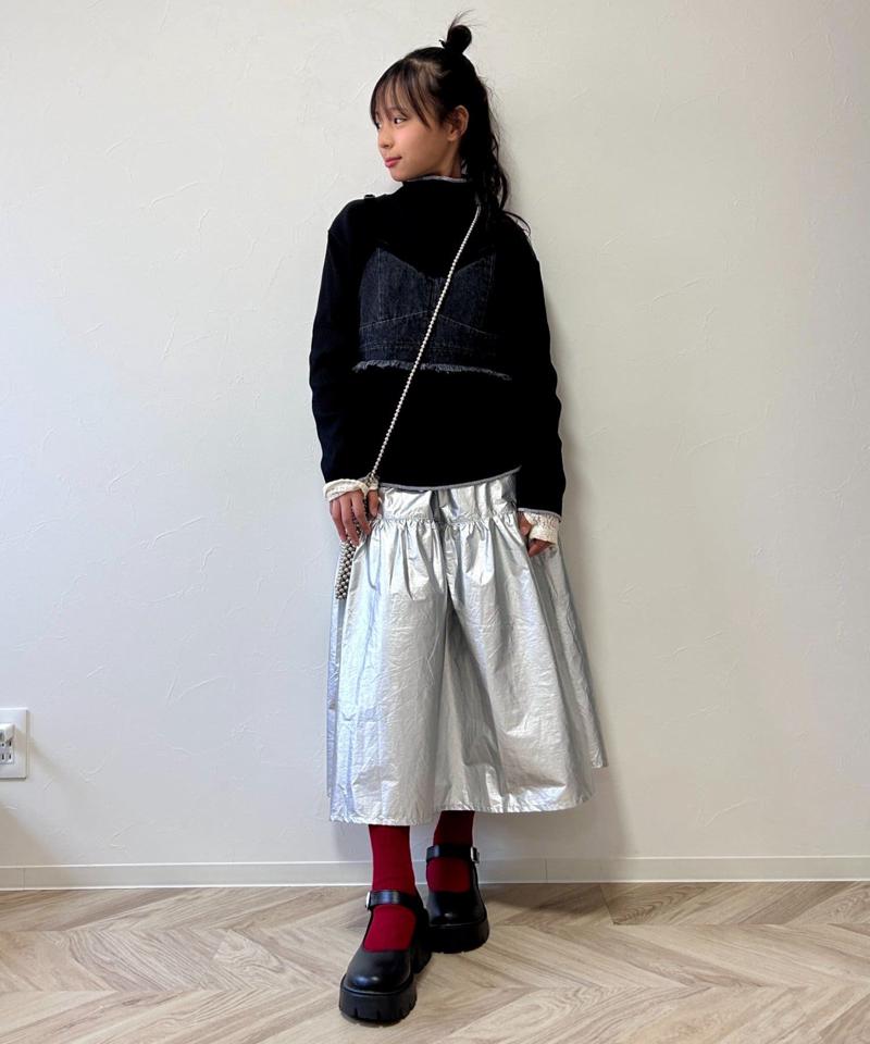 【KIDS】配色リブステッチタートル