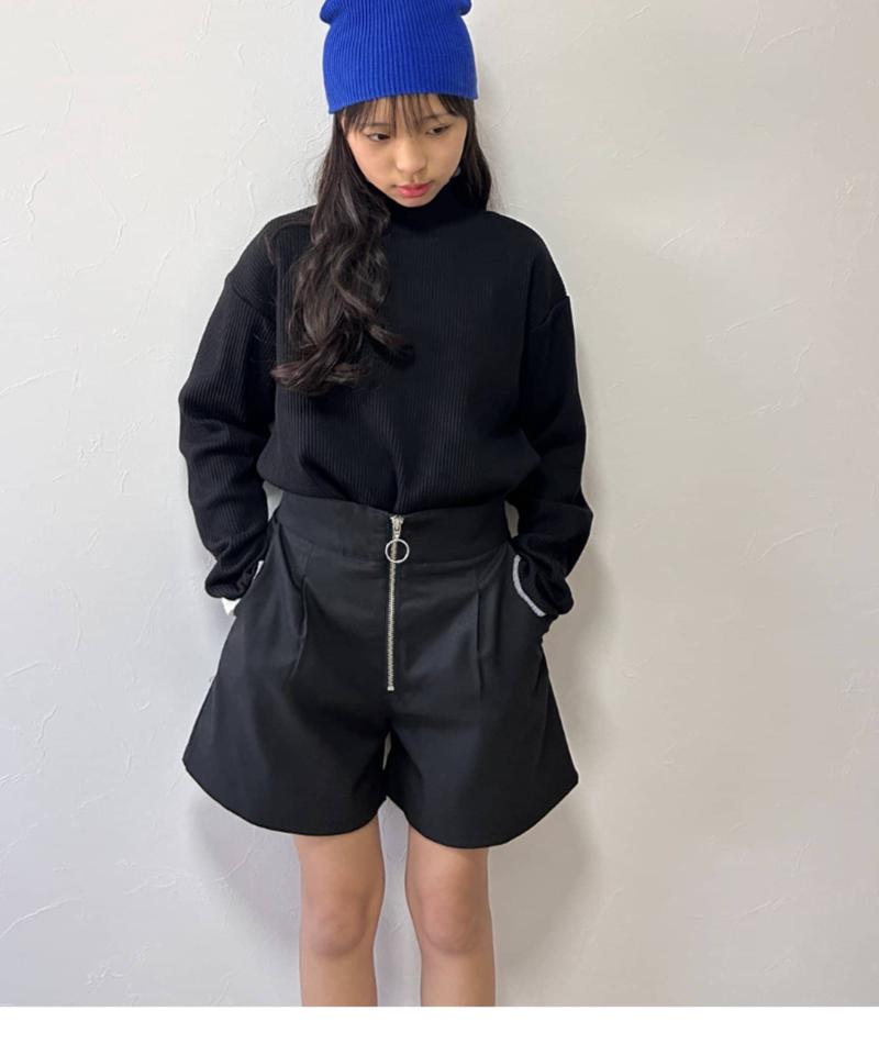 【KIDS】配色リブステッチタートル