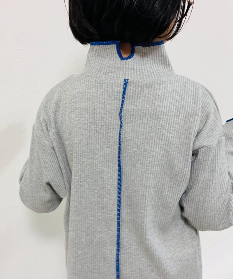 【KIDS】配色リブステッチタートル