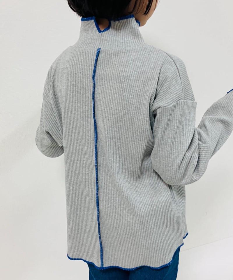 【KIDS】配色リブステッチタートル